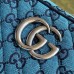 Gucci GG Marmont Small Camera Bag in Blue GG Canvas