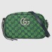 Gucci GG Marmont Small Camera Bag in Green GG Canvas