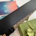 Gucci GG Supreme & Black Leahter Belt 38MM with Double G Buckle