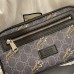 Gucci Bestiary Belt Bag in Black GG Supreme with Tigers
