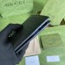 Gucci Bi-fold Wallet In Black GG Embossed Leather