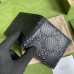 Gucci Bi-fold Wallet In Black GG Embossed Leather