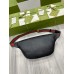 Gucci Belt Bag in Black Print Leather