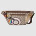 Gucci Courrier Belt Bag in Beige GG Supreme Canvas