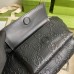 Gucci Belt Bag in Black GG Embossed Perforated Leather