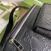 Gucci Belt Bag in Black GG Embossed Perforated Leather