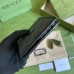 Gucci Bi-fold Wallet In Black Canvas with Interlocking G