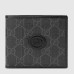 Gucci Bi-fold Wallet In Black Canvas with Interlocking G