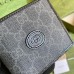 Gucci Bi-fold Wallet In Black Canvas with Interlocking G
