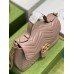 Gucci GG Marmont Small Top Handle Bag in Nude Chevron Calfskin