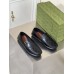 Gucci Mens Driver Loafers in Black Signature Leather