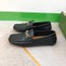 Gucci Interlocking G Horsebit Drive Loafers in Black Leather with Web