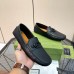 Gucci Mens Drive Loafers in Black Leather with Interlocking G