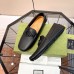 Gucci Mens Drive Loafers in Black Leather with Interlocking G