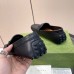 Gucci Mens Drive Loafers in Black Leather with Interlocking G