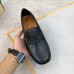 Gucci Mens Drive Loafers in Black Leather with Cut-out Interlocking G