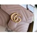 Gucci GG Marmont Mini Top Handle Bag in Nude Chevron Calfskin