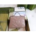 Gucci GG Marmont Mini Top Handle Bag in Nude Chevron Calfskin