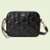 Gucci Small Shoulder Bag In Black GG Matelasse Leather Gucci Small Shoulder Bag In Black GG Matelasse Leather