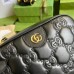 Gucci Small Shoulder Bag In Black GG Matelasse Leather Gucci Small Shoulder Bag In Black GG Matelasse Leather
