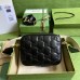 Gucci Small Shoulder Bag In Black GG Matelasse Leather Gucci Small Shoulder Bag In Black GG Matelasse Leather