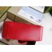 Gucci GG Marmont Mini Top Handle Bag in Red Chevron Calfskin
