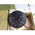 Gucci GG Marmont Mini Round Bag in Black Chevron Calfskin