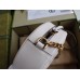 Gucci GG Marmont Mini Round Bag in White Chevron Calfskin