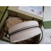 Gucci GG Marmont Mini Round Bag in White Chevron Calfskin