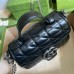 Gucci GG Marmont Mini Top Handle Bag in Black Matelasse Leather