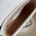 Gucci GG Marmont Mini Top Handle Bag in White Matelasse Leather
