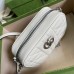 Gucci GG Marmont Mini Camera Bag in White Matelasse Leather