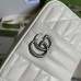 Gucci GG Marmont Mini Camera Bag in White Matelasse Leather