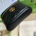 Gucci GG Marmont Mini Beauty Case in Black Chevron Leather