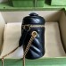 Gucci GG Marmont Mini Beauty Case in Black Chevron Leather
