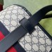Gucci Ophidia Belt Bag in Blue GG Supreme Canvas