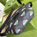 Gucci Bestiary Belt Bag in Black GG Supreme with Bees