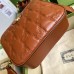 Gucci Small Shoulder Bag In Brown GG Matelasse Leather Gucci Small Shoulder Bag In Brown GG Matelasse Leather