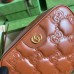 Gucci Small Shoulder Bag In Brown GG Matelasse Leather Gucci Small Shoulder Bag In Brown GG Matelasse Leather