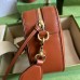 Gucci Small Shoulder Bag In Brown GG Matelasse Leather Gucci Small Shoulder Bag In Brown GG Matelasse Leather