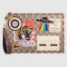 Gucci Courrier Portfolio Pouch in Beige GG Supreme Canvas