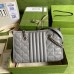 Gucci GG Marmont Small Tote in Grey Matelasse Leather