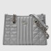 Gucci GG Marmont Small Tote in Grey Matelasse Leather