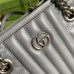 Gucci GG Marmont Small Tote in Grey Matelasse Leather
