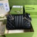Gucci GG Marmont Small Tote in Black Matelasse Leather
