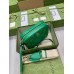 Gucci Small Shoulder Bag In Green GG Matelasse Leather Gucci Small Shoulder Bag In Green GG Matelasse Leather