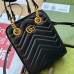Gucci GG Marmont Mini Bag in Black Chevron Leather