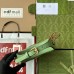 Gucci GG Marmont Half-moon Mini Bag in Green Chevron Leather