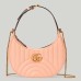 Gucci GG Marmont Half-moon Mini Bag in Round Matelasse Leather