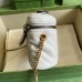 Gucci GG Marmont Mini Beauty Case in White Chevron Leather